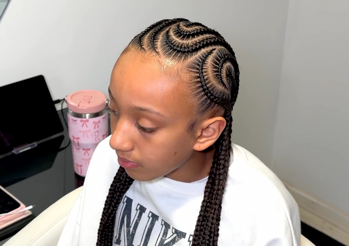 Girls - 10+ Stitch braids freestyle 