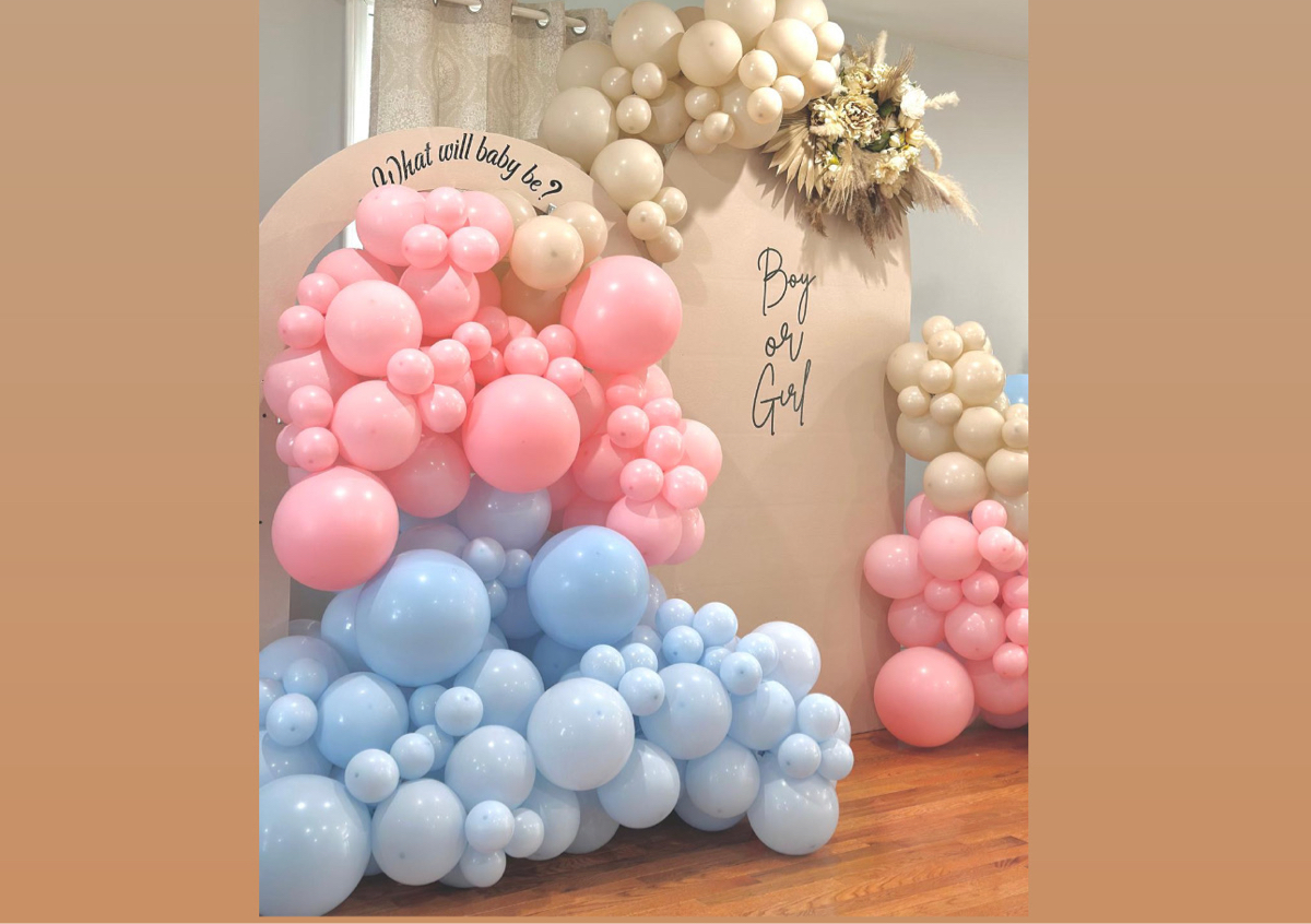 Gender Reveal Decoration / Revelación de sexo