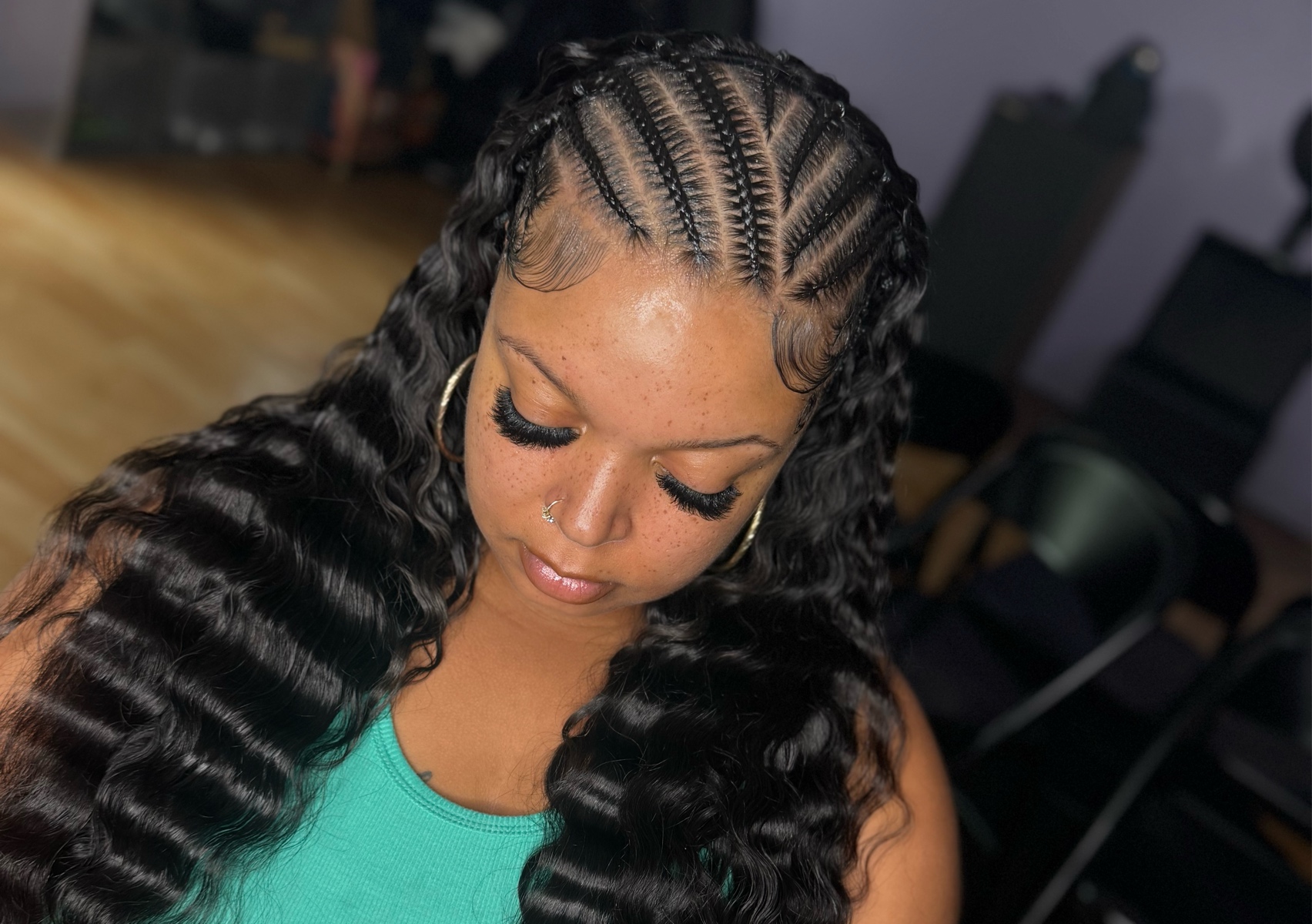 Stitch Braids w/ Quick Weave