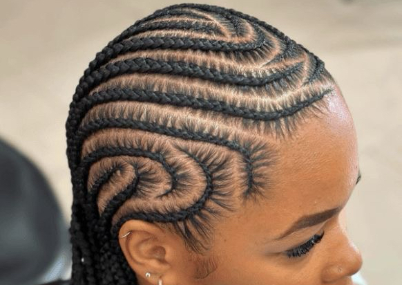 Stitch feed in braids  