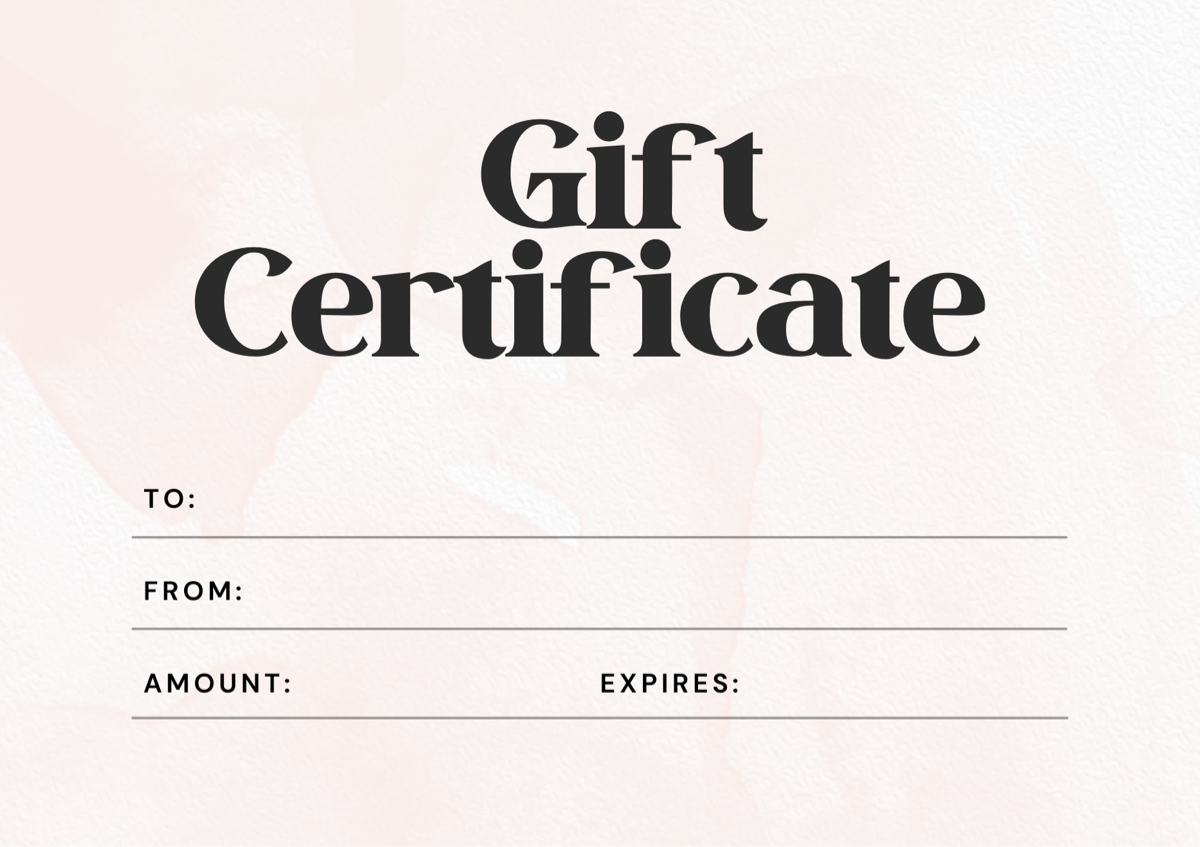 Gift Certificate