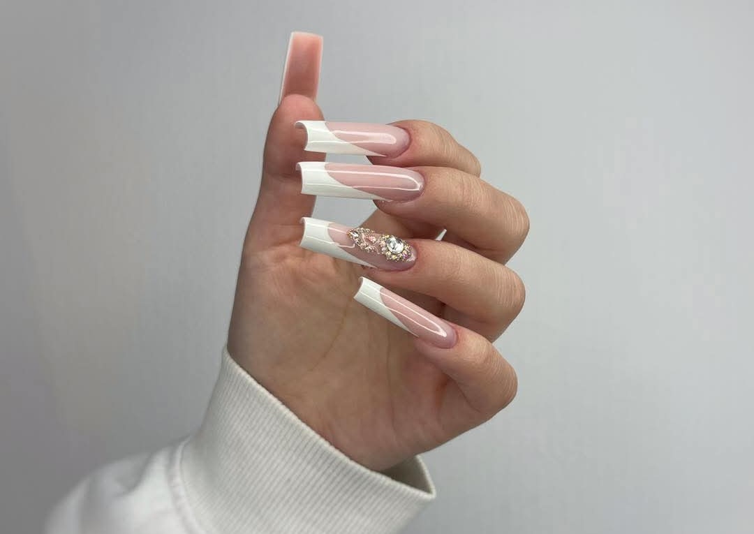 Construcție cu gel - lungimi mari  6 ~ 7 pe șablon 