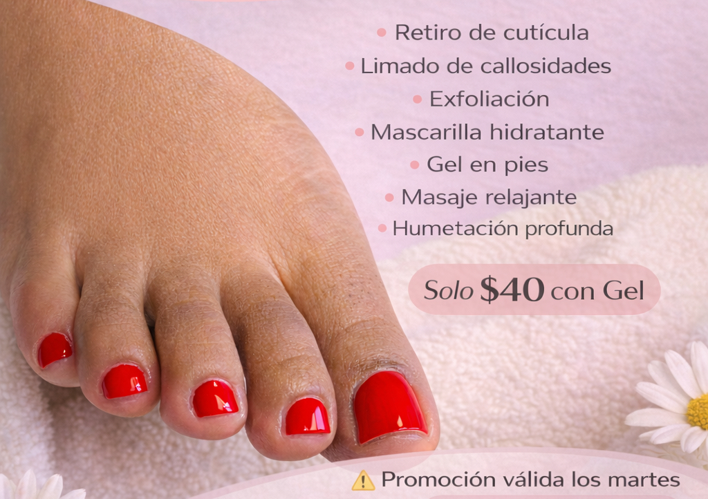 Promo Martes de Pedicura Con Gel 