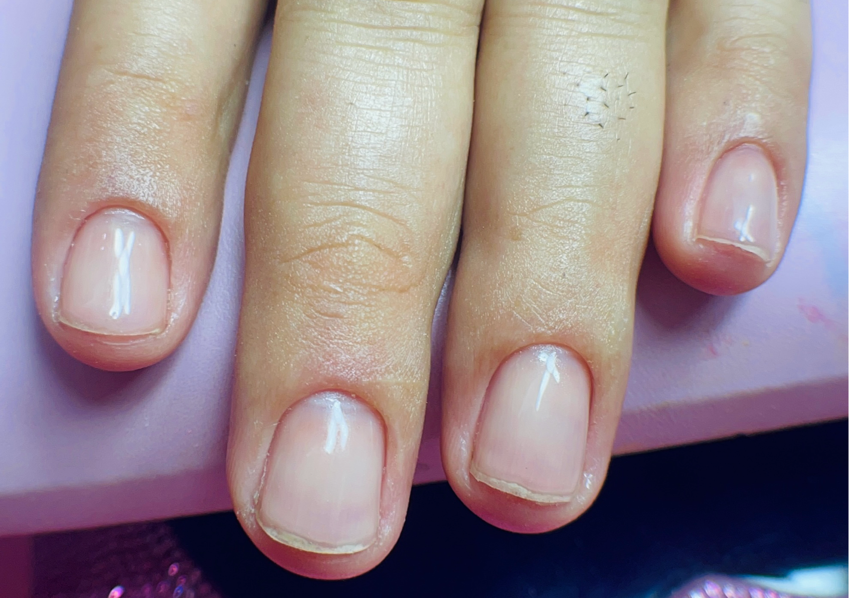 Manicura hombre gel clear 