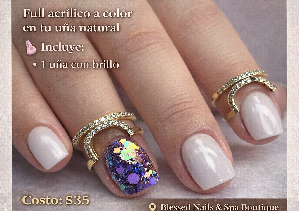 Oferta jueves Acrilico natural look 