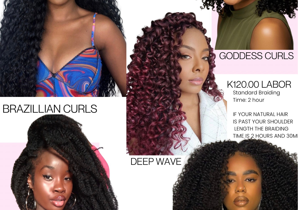 Curly Crochet Hair installation 