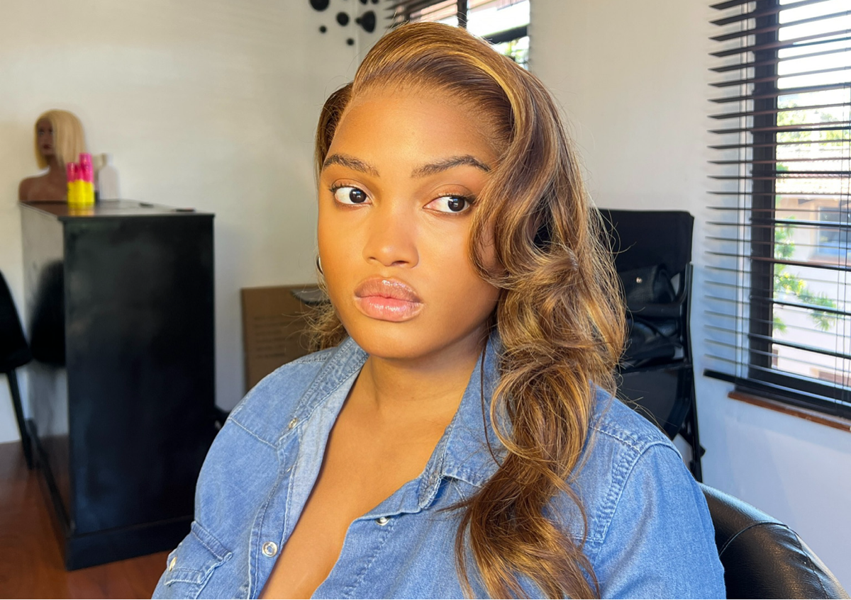 Install  +  styling curls from straight hair 