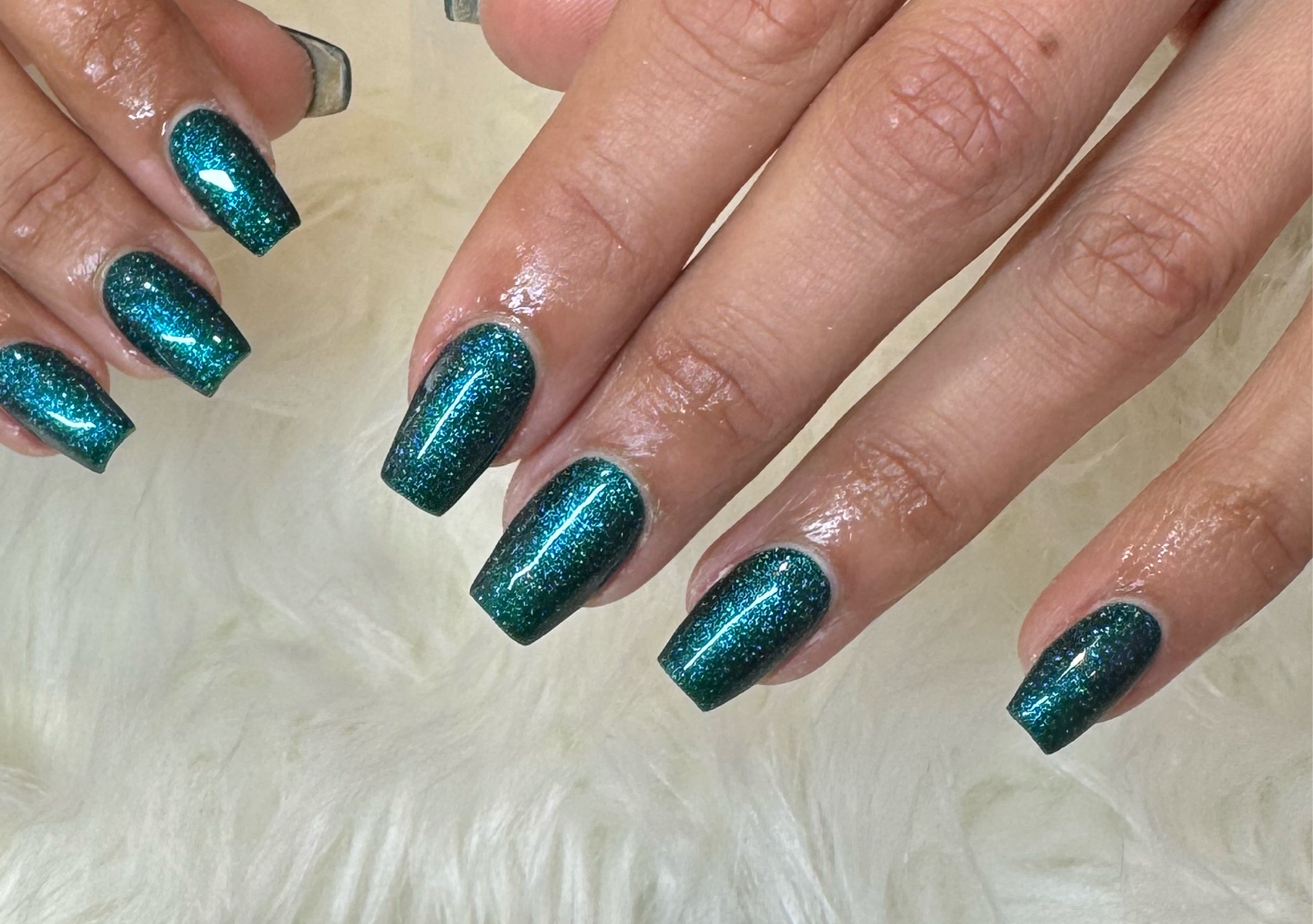 Overlay Acrylic  with Gel Polish