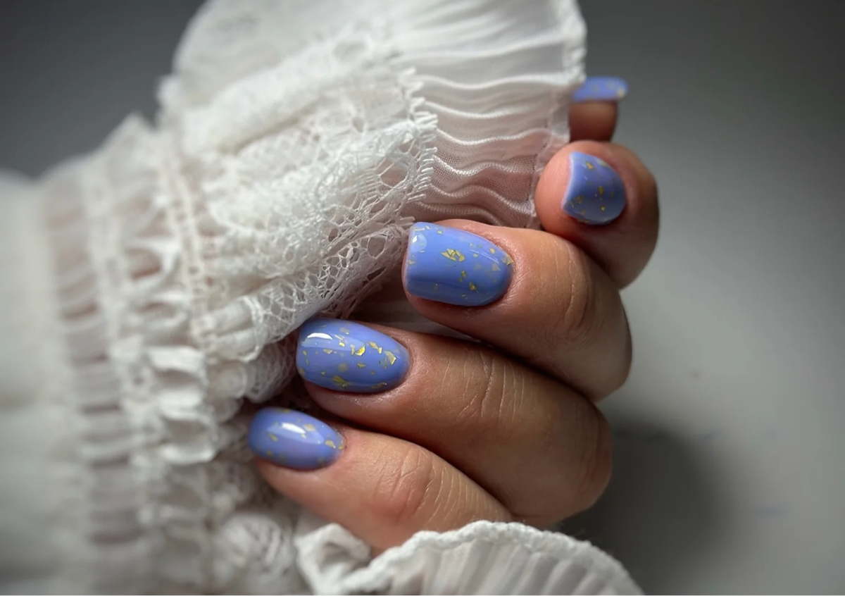 File & Gel Polish on Hands