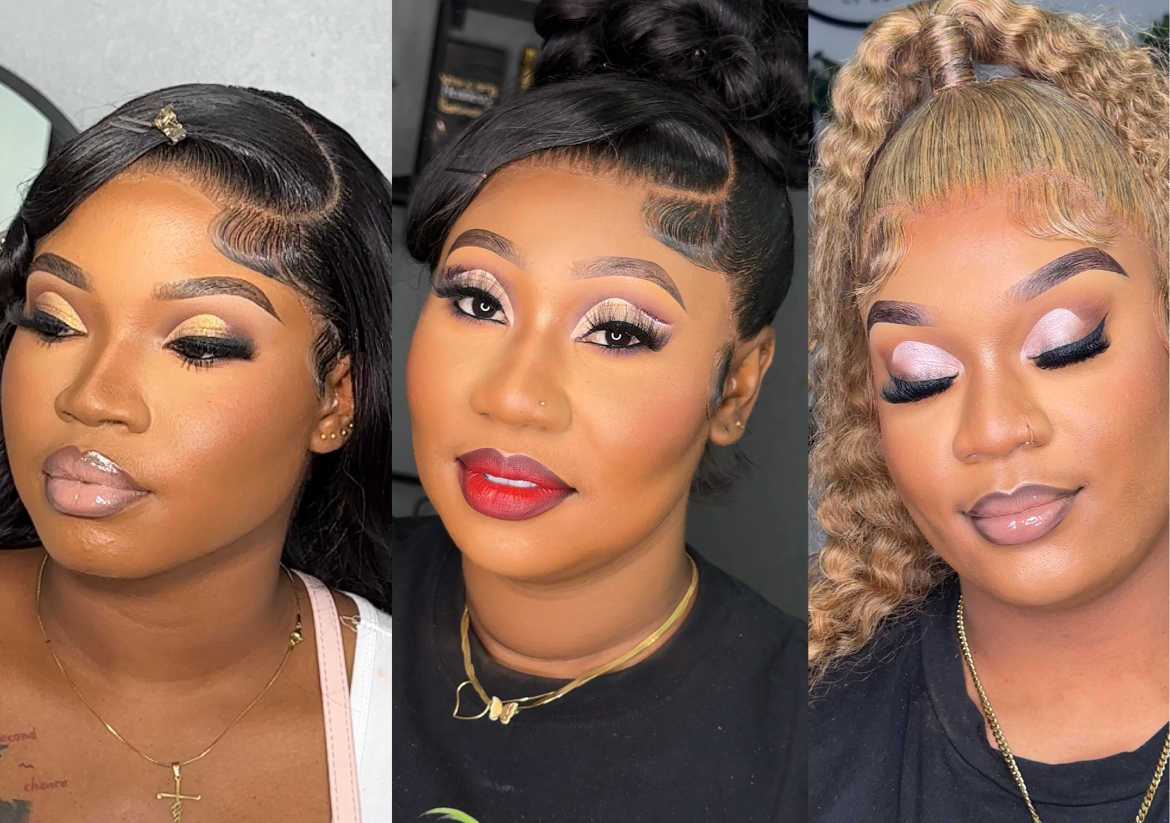 Top Gyal (Cut Crease Glam-MultiColored Eye shadow application)