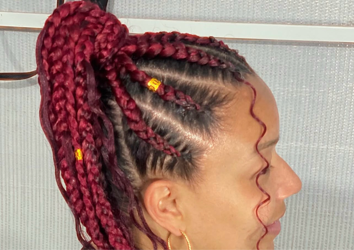 Moños en trenzas