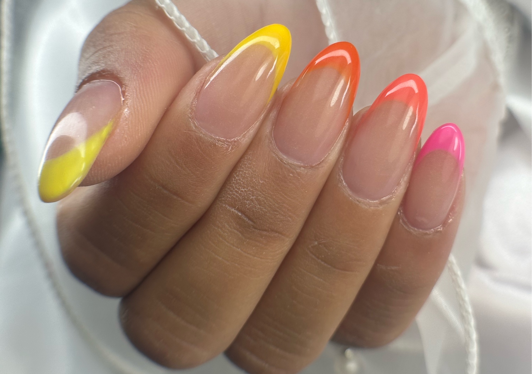 Full Set Acrylic/PolyGel Nails + French tips