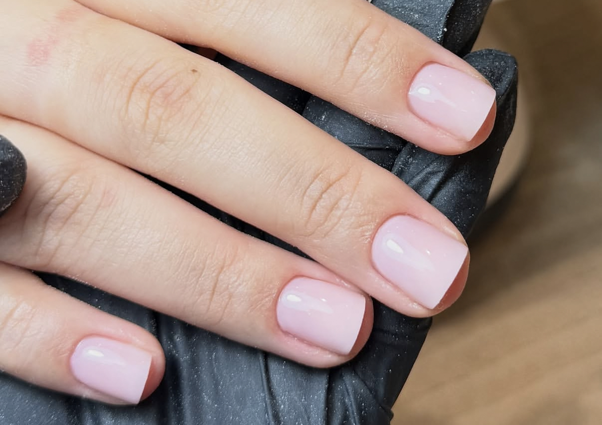 Hard gel manicure