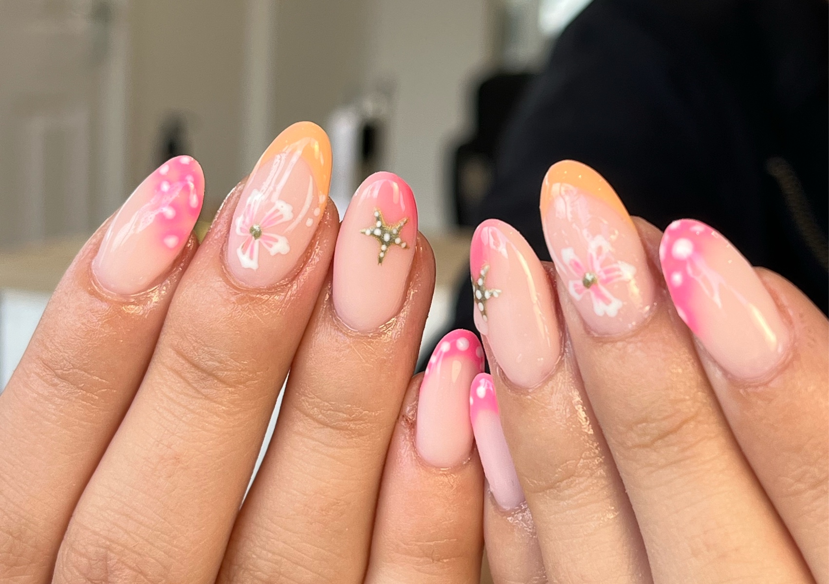 Intricate Builder Gel Nail Art