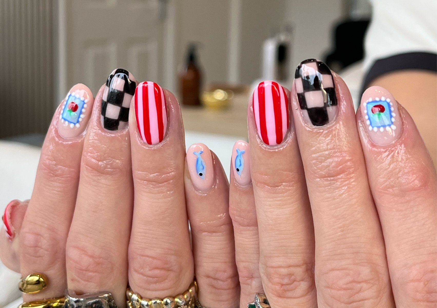 Intricate Builder Gel Nail Art Infill