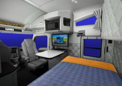 18 wheeler cab /semi trucks interior and exterior Detail