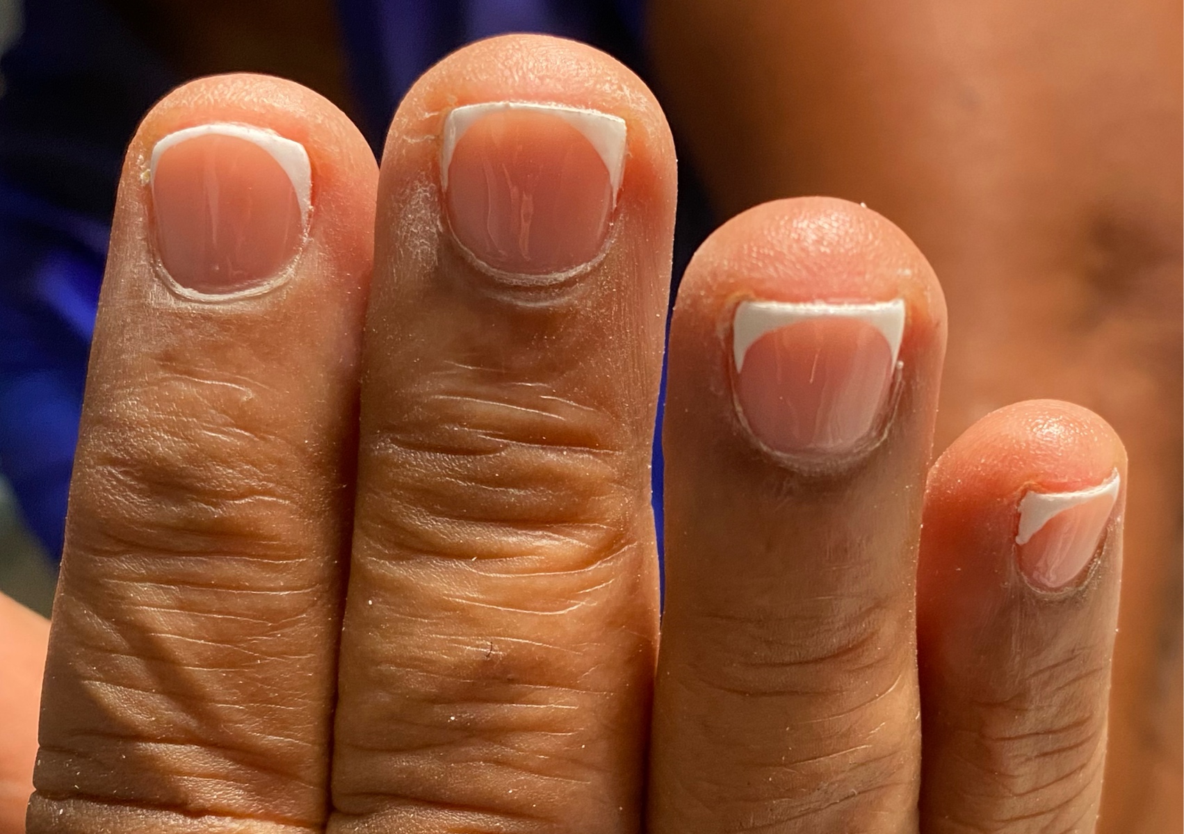 Gel polish hands only ( no tip no overlay ) natural nails only 