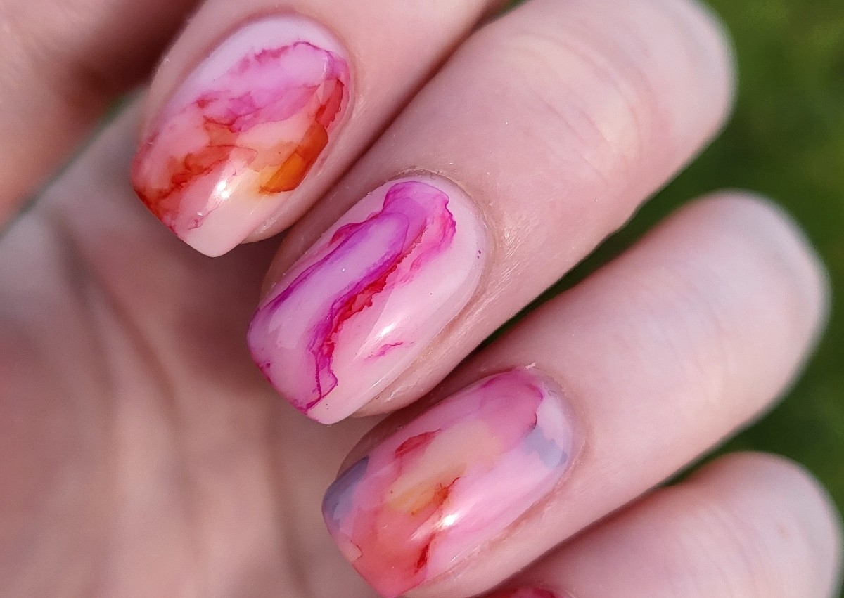 Watercolour Nail Art