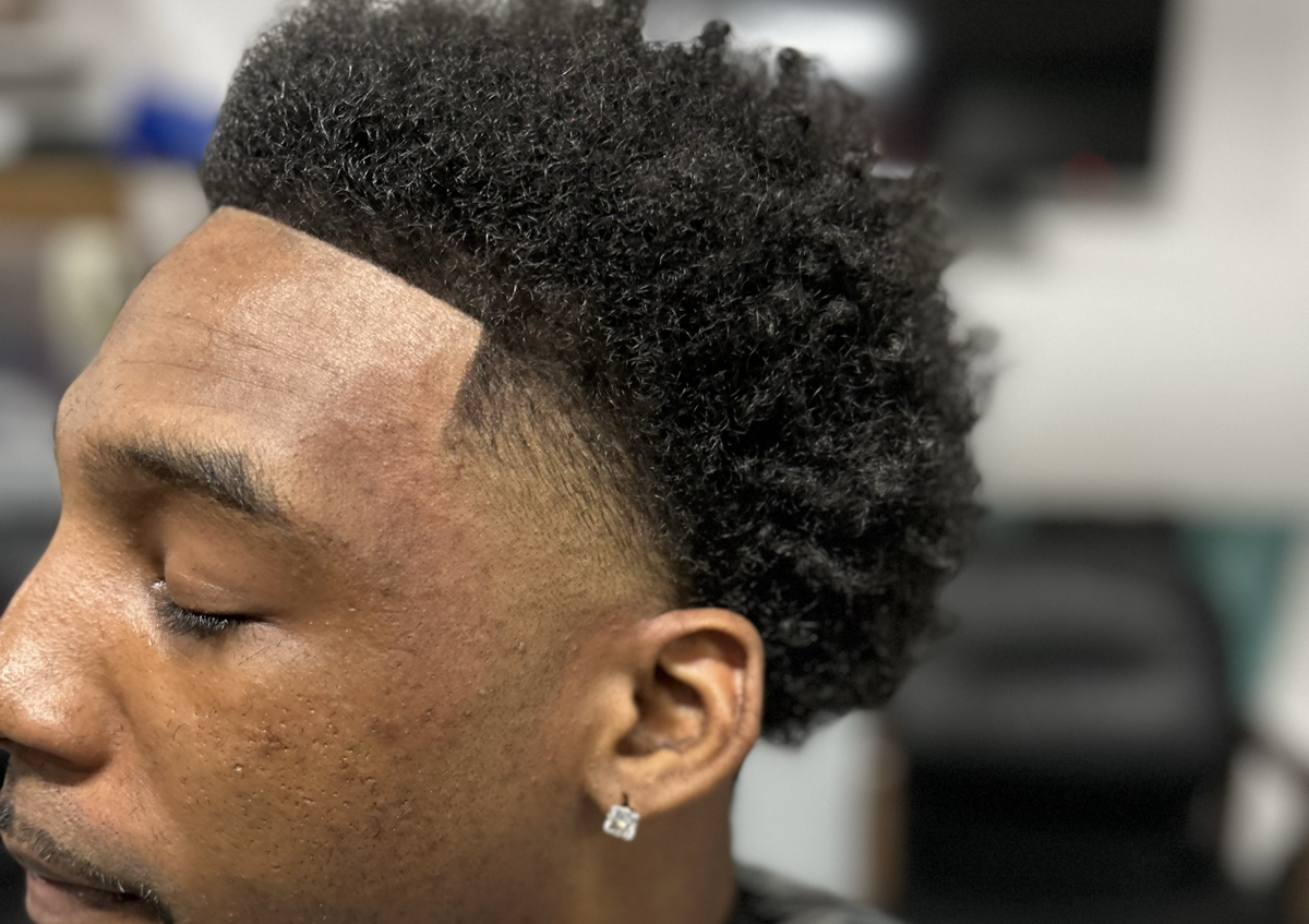 Curly grow high taper