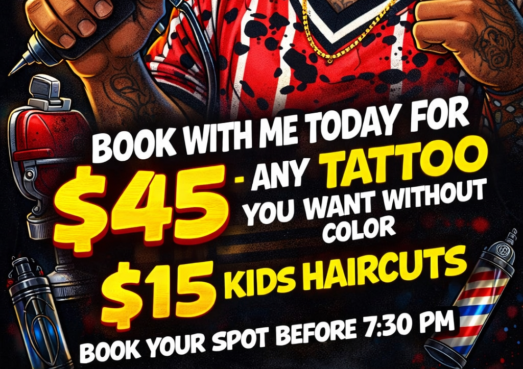 Flash tattoo deal