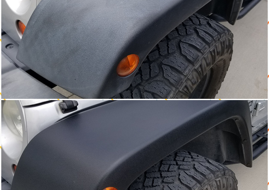 Exterior Black Trim Restoration