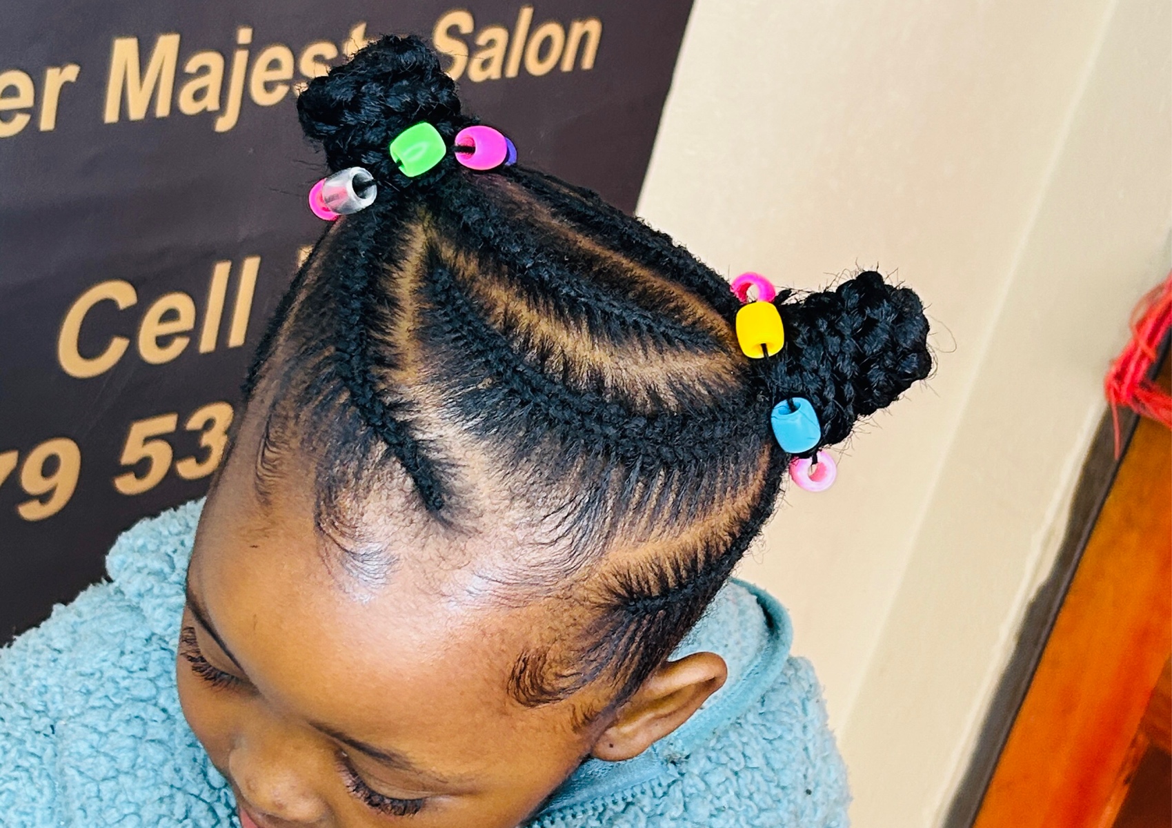 Kids needle hairstyle