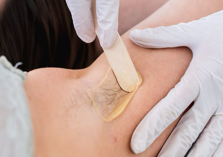 Underarm waxing