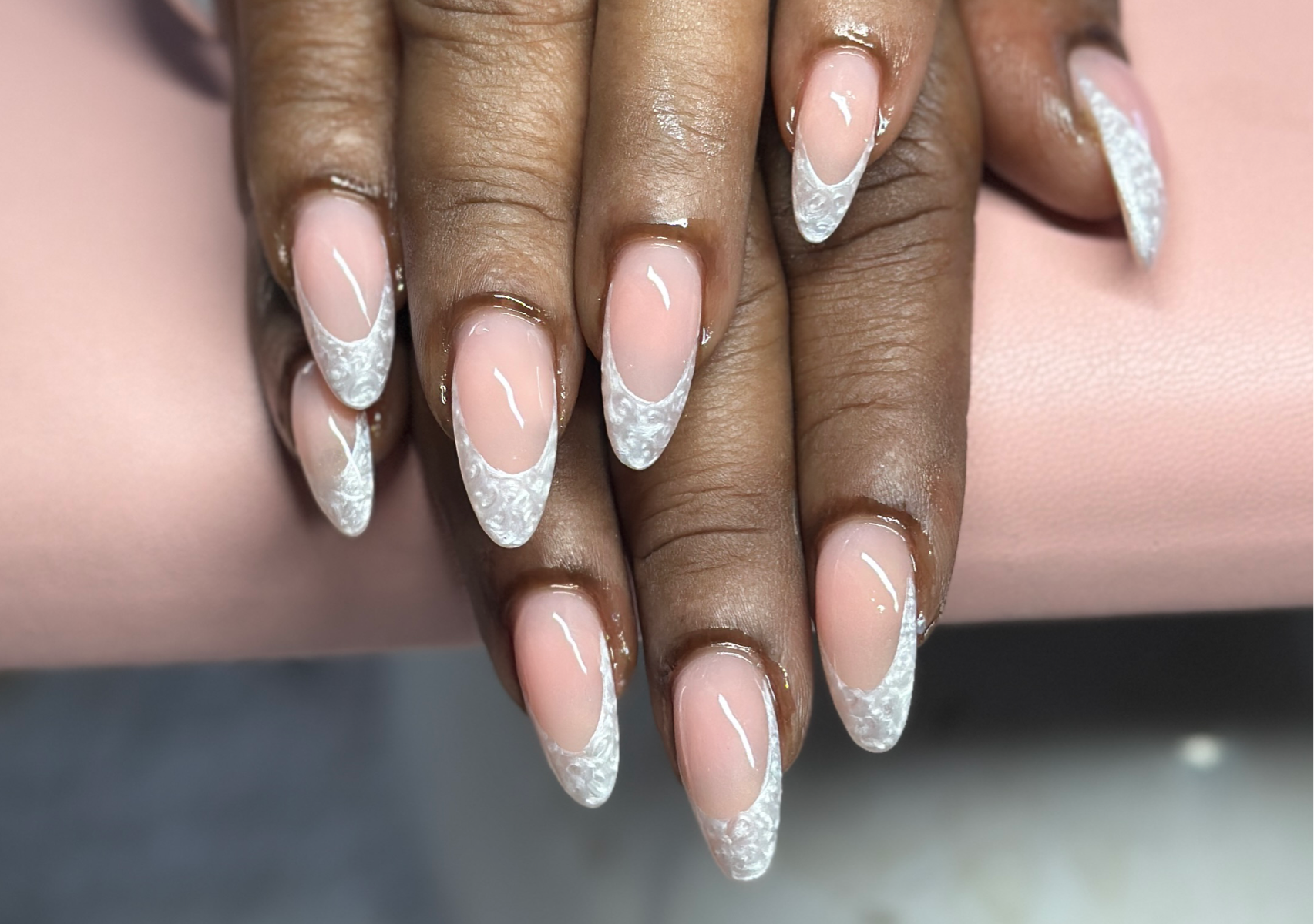 Pearl french tips 