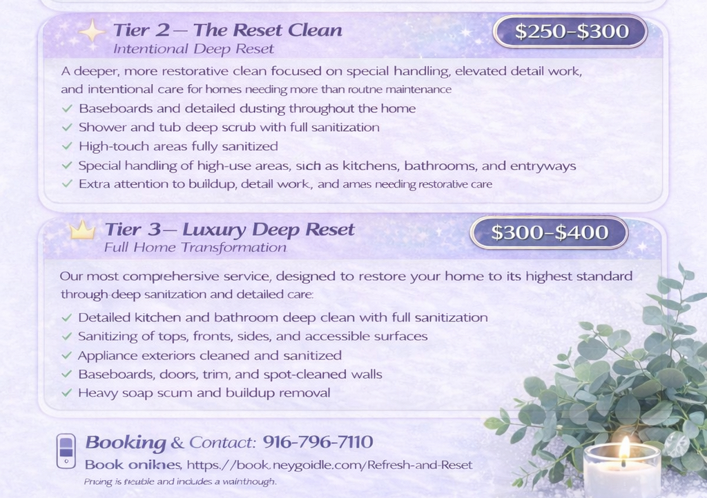 Tier 3 Luxury Deep Reset
