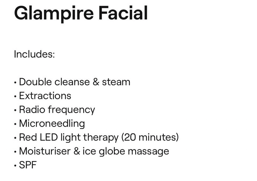 Glampire Facial