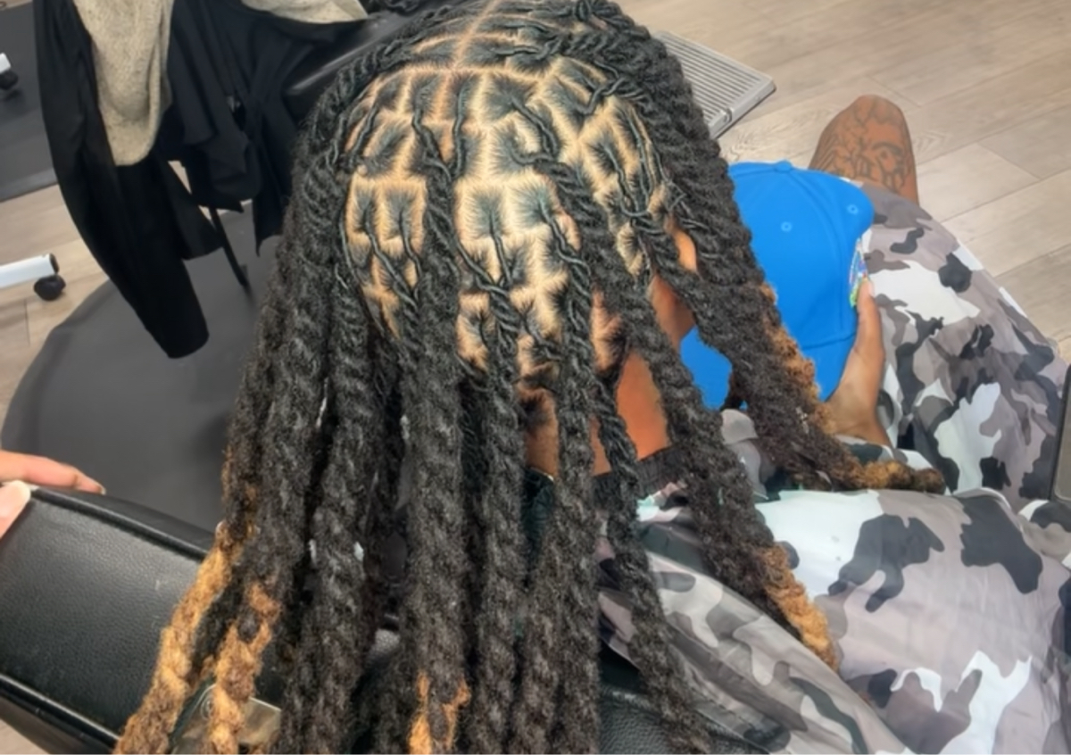 Loc retwist {Past shoulder length}