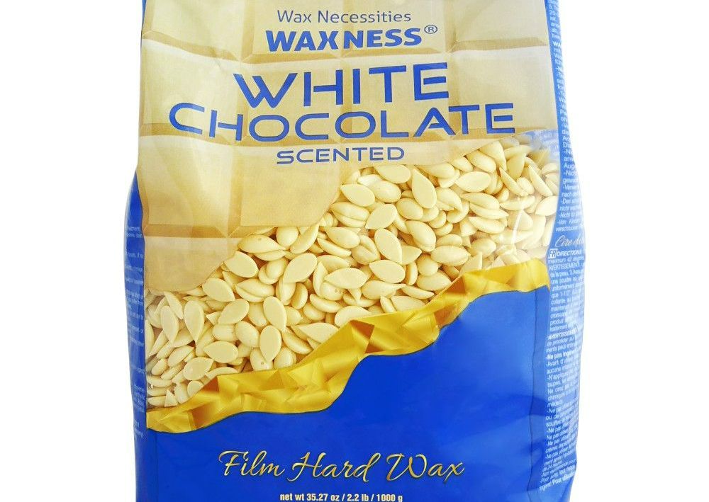 Perlas de cera dura con forma de película de chocolate blanco, 2,2 lb / 35,27 oz