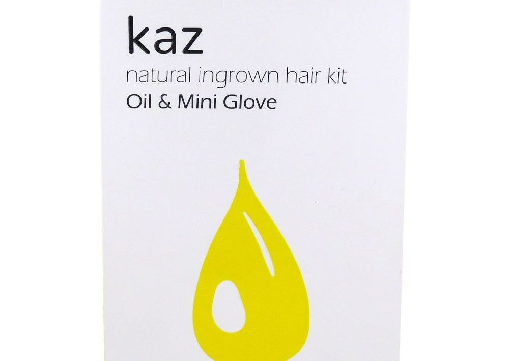 Kaz Natural Ingrown Hair Kit Oil & Mini Glove