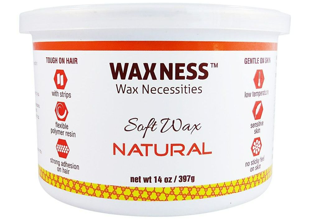 Natural (Smooth Amber) Soft Wax No Sticky Formula 14 oz / 397 g