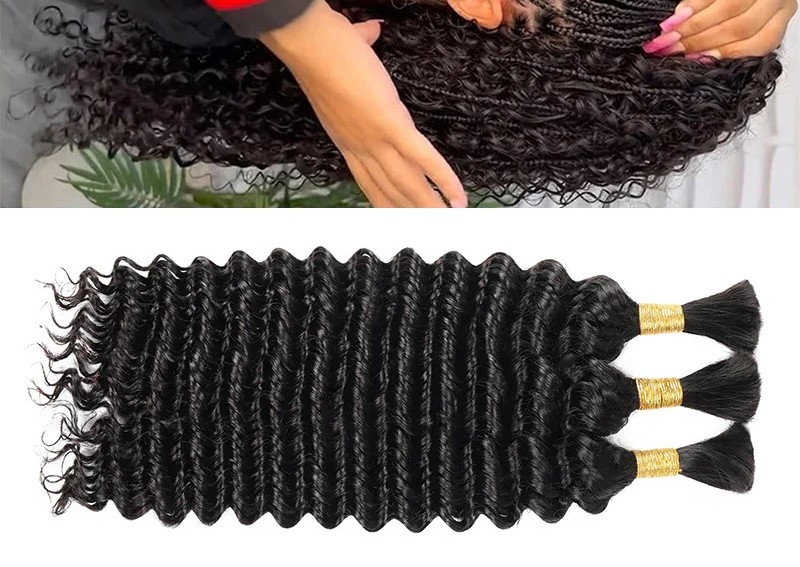 18” Double Drawn Deep Wave Hair Extensions