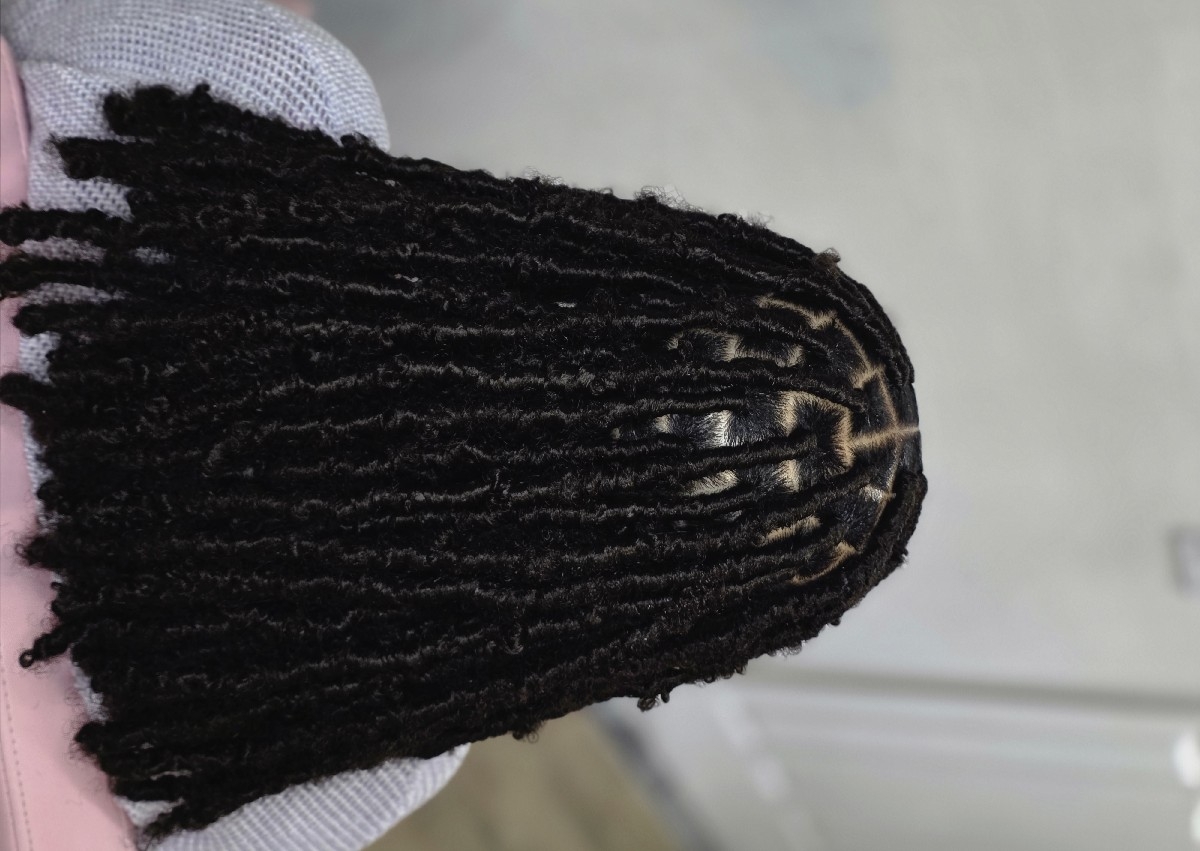 FAUX LOCS wrapped up mid back or shoulder