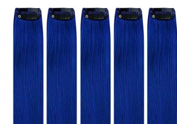 Kids royal blue clip ins 