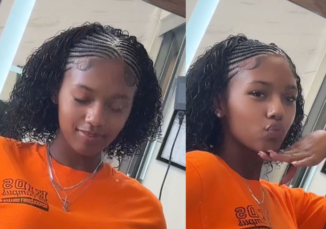 Feed In braids /Quick weave in back 