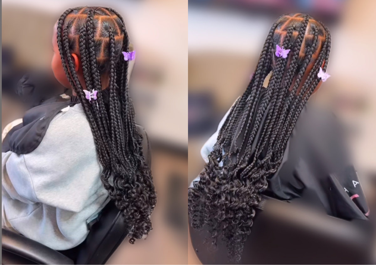 Kids Large Knotless Braids 