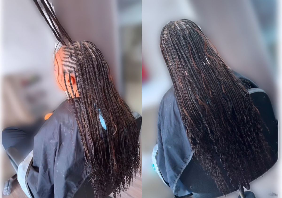 Adult Knotless/Cornrow boho
