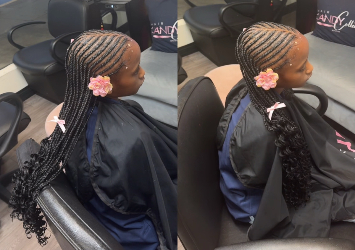 Two layer braids (hair added for length) 