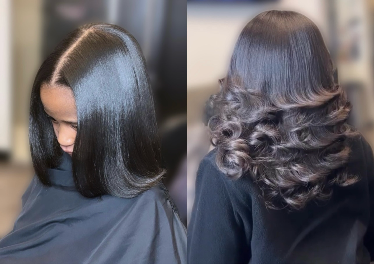 Kids Press style (Own hair)