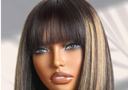 Bob w/bangs (blonde)