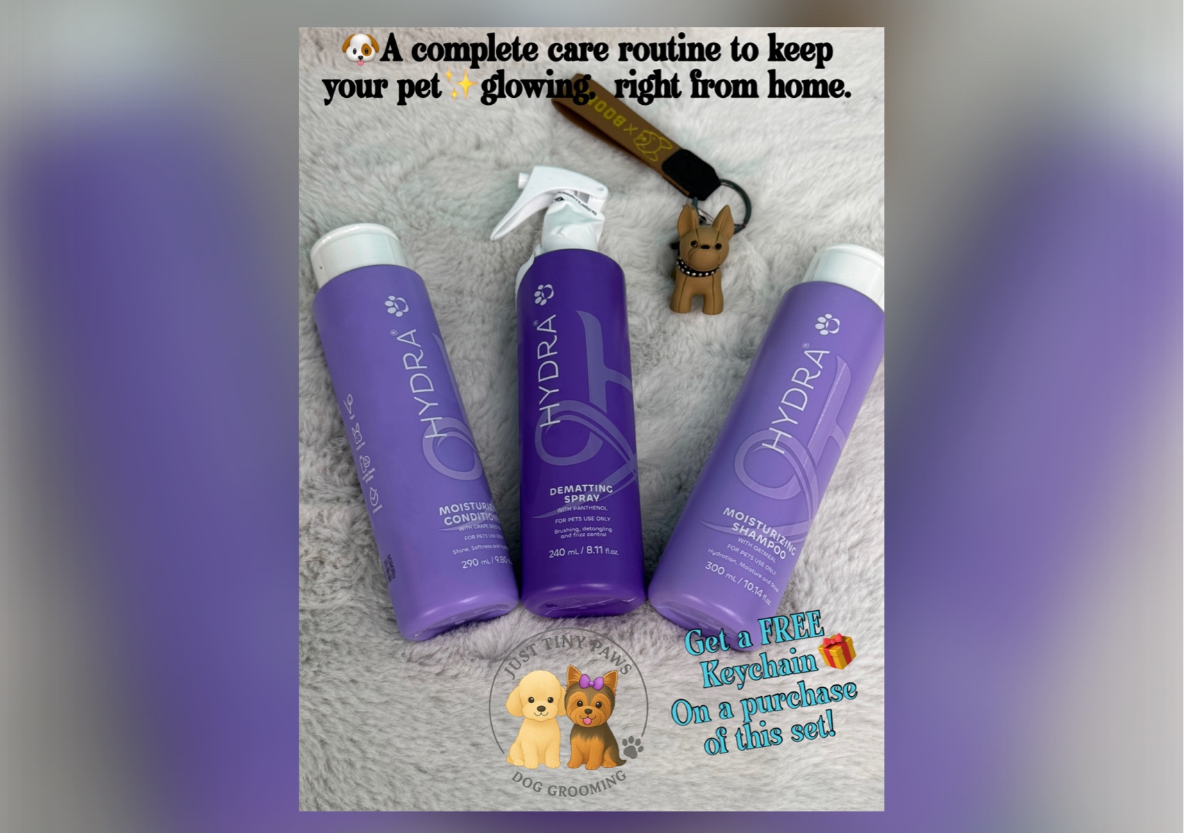 Hydra premium bath 🛁 set oatmeal moisturizer for sale ! Get a FREE keychain with this bundle purchase .