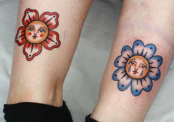 Match tattoos palm size 