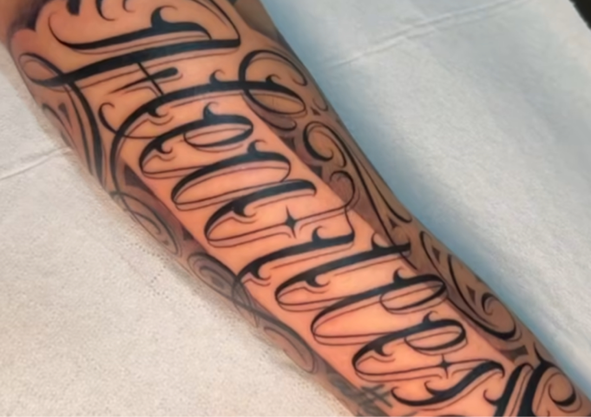 Lettering w/o shadding