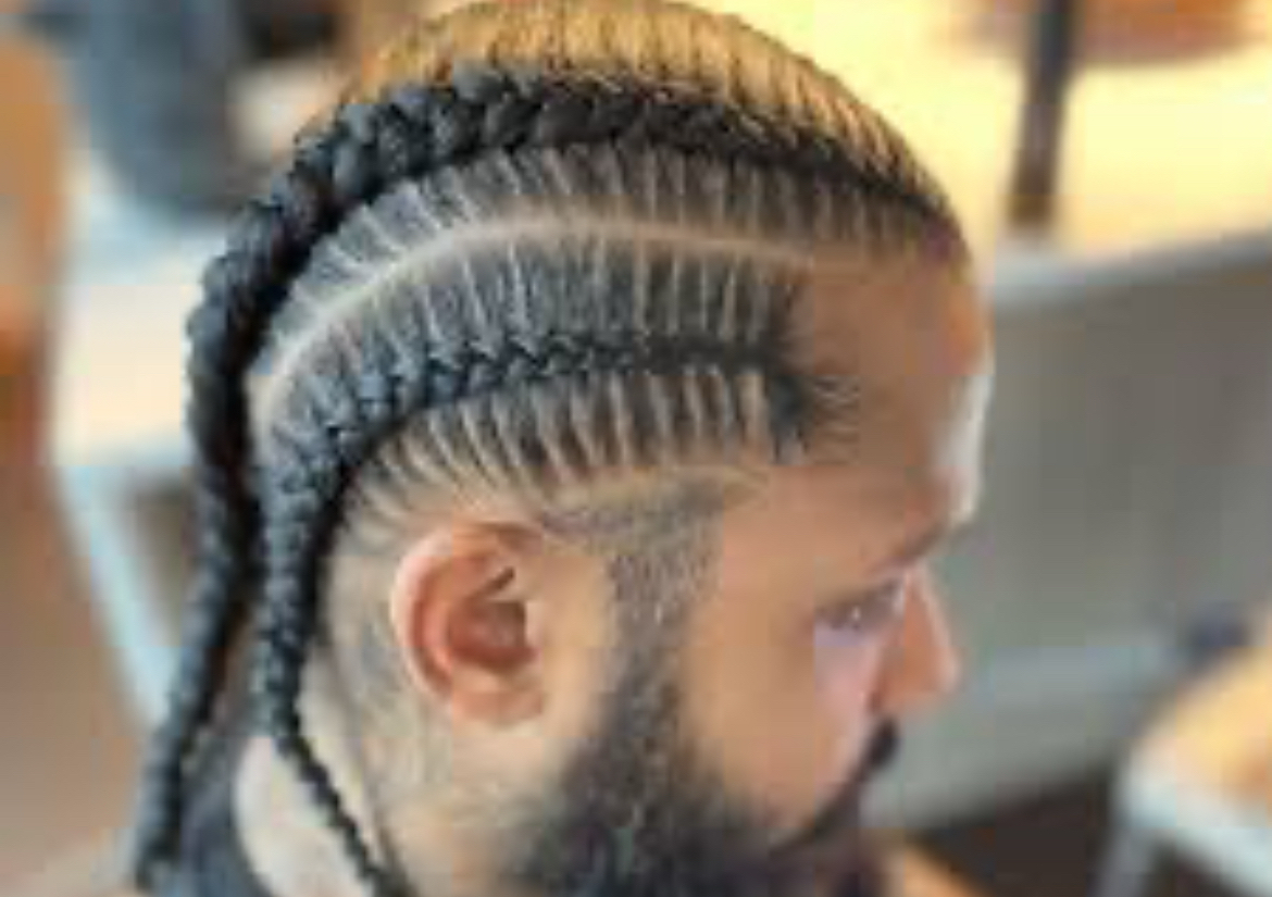 Men braiding