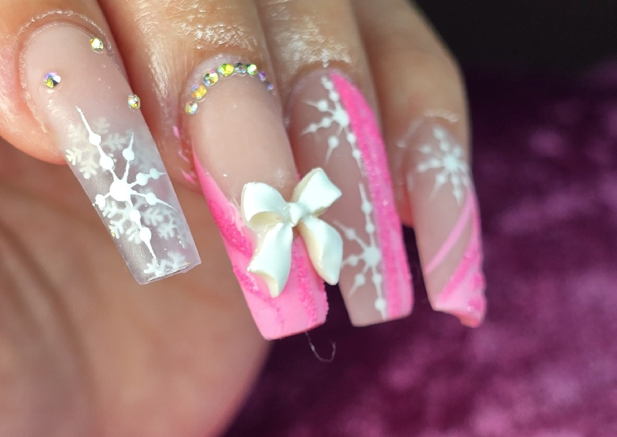 Manicura acrylic largas