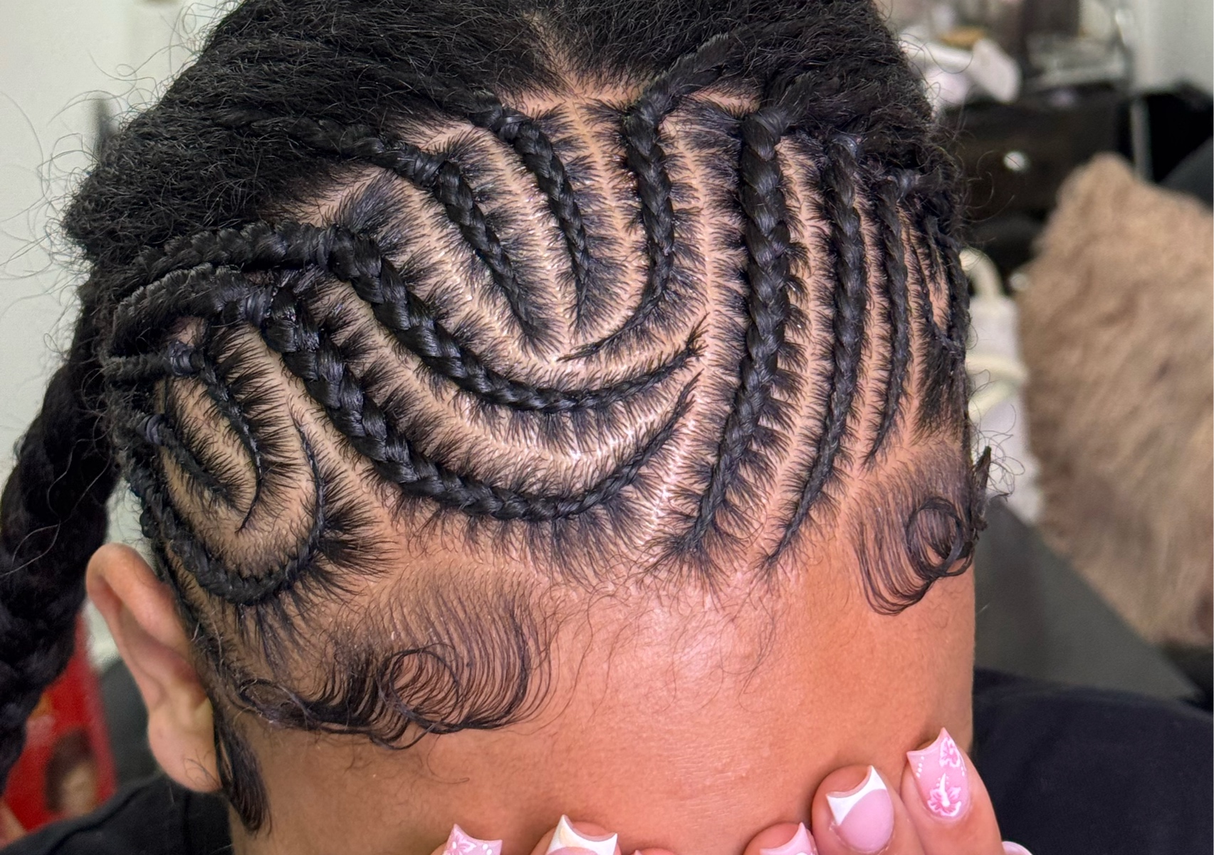 Female Freestyle Half Braids 