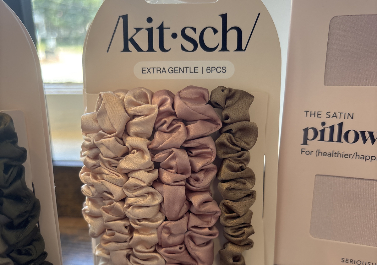 Petite Satin Scrunchies - Terracotta